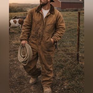 Vintage Walls Blizzard Proof Coveralls XL Insulated Workwear Mechanic Utility